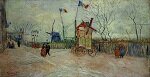 Винсент Ван Гог Уличная сцена на Монмартре Le Moulin a Poivre Париж, ван-гог.рф